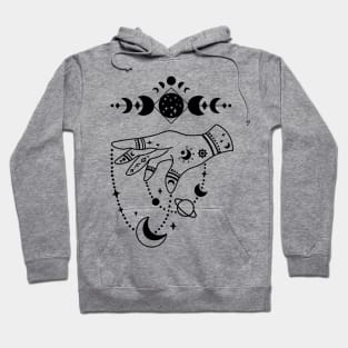 Aesthetic Halloween Witch Lover Moon Creepy Witchy Hoodie